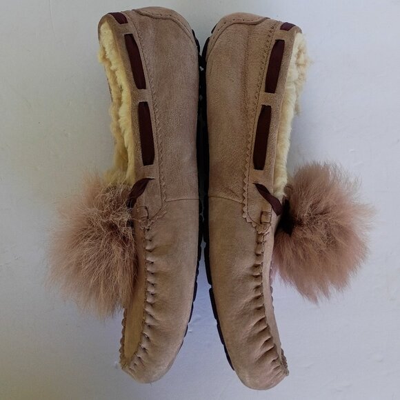 UGG Dakota Pom Pom Slipper Pink Size 10 - Picture 3 of 9